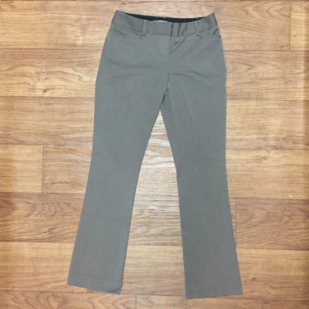 Express Columnist Pants 00S Dark Khaki/Taupe